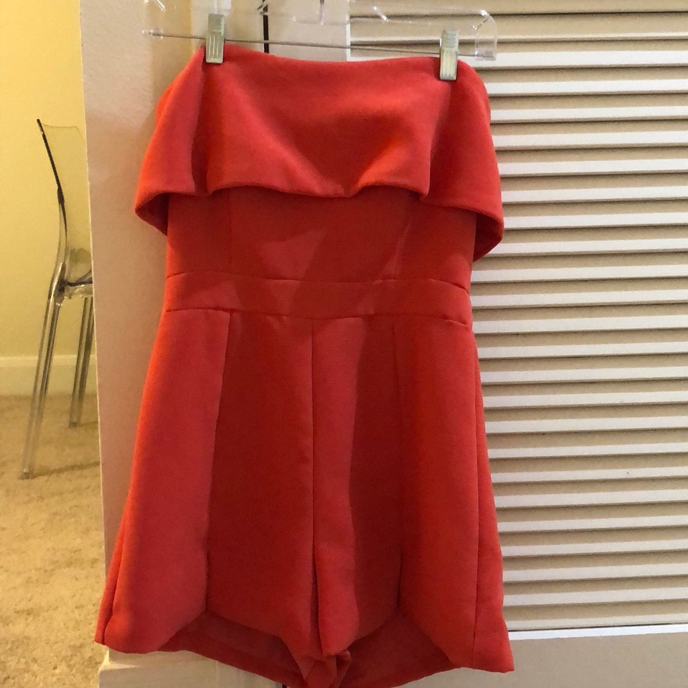 coral romper